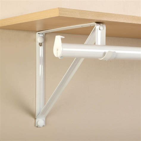 metal rod shelf bracket|mounting brackets for closet rods.